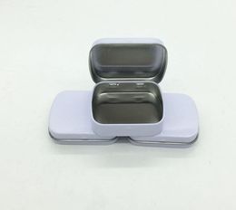 200pcs/lot Mini Tin Box Gift Box/Mint Metal Box White Rectangle Plain Metal Tin Storage Boxes