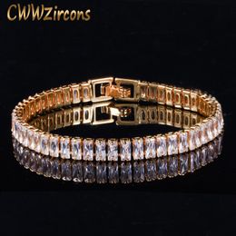 CWWZircons High Quality Cubic Zirconia Stones Luxury Yellow Gold Dubai Jewellery Wrap Bracelet for Women Wedding Party Gift CB029