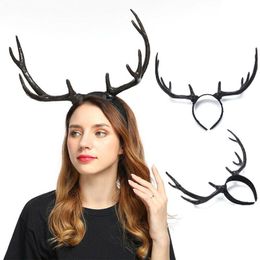 Weihnachten Dekorationen Haar Zubehör Für Mädchen Stirnband Deer HornDecoration Cosplay Kopfschmuck Kopfbedeckung Party Festival Liefert Clip