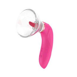 Nxy Sex Pump Toys New Heating Tongue Lick Rotating Massager Nipple Sucker Clitoris Vibrator Breast Stimulation Bra for Women Couples 1221