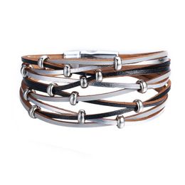 Weave Multilayer Bracelet charm Multi Color Stack Bracelets Set Women Wristband Bangle Cuff Fashion Jewelry Will and Sandy