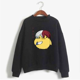 Cute Mens Hoodies My Hero Academi Men Women Pullovers Hoodies Sweatshirts Shoto Todoroki Anime Hoody Streetwear Tops Y211122