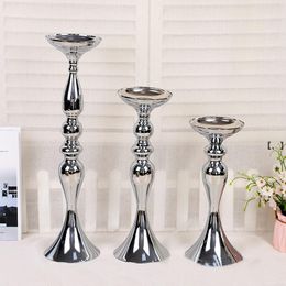 NEWS/M/L Mermaid Candle Holders exquisite Wedding props road guide silver gold Metal candlestick European furnishings for home dRRD11131