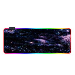 Hot 800*300*4MM Color rgb mouse pad led luminous mouse pad gaming oversized mouse pads free shipping