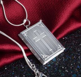 2021 Silver Jewelry Pendant Fine Fashion Cross box pendant 925 jewelry silver plated Necklace Pendants Fashion gift necklace Top Quality