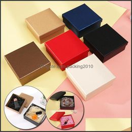 Gift Event Festive & Gardengift Wrap Solid Color Square Boxes Diy Handmade Wrapping Cardboard Home Christmas Party Wedding Decoration Suppli