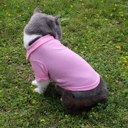 Pet Polo Shirt Dog Apparel Fashion Breathable Puppy T Shirts Bulldog Teddy Bichon Pets Dogs Clothes