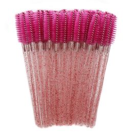 Crystal rod Disposable Eyelash Brush nylon Cosmetic Tool Mascara Applicator Eyelashes Comb Makeup Brushes