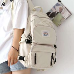 JOYPESSIE Female School Student Book Bag Travel Girls Rucksack Korean Fashion Women Waterproof Backpack For Teenager Mochila 210929