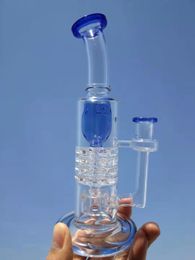 9'' tall leisure tiktok glass Fab egg bongs Torus Klein glass bong Recycler smoking water pipe Glass rig oil dab rigs 14.4mm joint