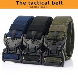 Tactical Nylon Army Belt Men SWAT Combat Molle Military Belts Knock Off Emergency Survival Long