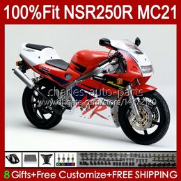 OEM Injection For HONDA red glossy MC21 PGM3 NSR250RR NSR250 NSR 250 R 103HC.90 NSR 250R 90 91 92 93 NSR250R 1990 1991 1992 1993 Fairing