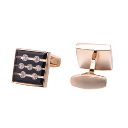 Rose Gold French Cufflinks Jewellery shirt cufflink for mens Brand Fashion Cuff link Wedding Groom Button Cuff Links AE576024233383