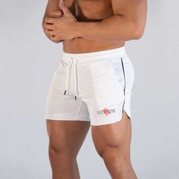Brand Summer Fitness Men's Mesh Breathable Beach Shorts Men Elastic Quick Dry Short Pants Thin Gyms Joggers Male 210714