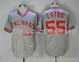 Embroidery Mat Latos american baseball famous jersey Stitched Men Women Youth baseball Jersey Size XS-6XL