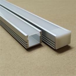 Free Delivery Cost High Quality 2M/PCS U shape aluminum profile led aluminum groove with Cover set and PC cover & Clip for led bar