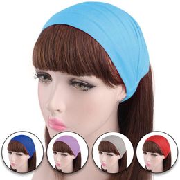 Women's Wide Headband Soft Hair Belt Multi-function Headbands For Women Fashion Elastic Force Turban Stretch Sport Wrap Hairband