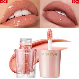 Pudaier Liquid Lipstick Not Easy to Fade Shimmer Glitter Lip Gloss Cat Claw Mirror Lip Glaze