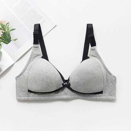 New Cotton Maternity Nursing Bras Pregnant Breastfeeding Feeding Bra Underwear Pregnancy Breast Women Comfortable Clothes Y0925