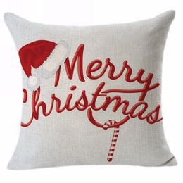 Christmas Pillow Case Santa Claus Christmas Tree Snowman PillowCase Colourful Pillowcover Home Sofa Car Decor Cushion