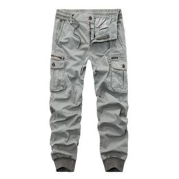 Mens Outdoor Cargo Pants Fashion Occident Trend Hip Hop Multiple Pocketst Pants Spring Male New Zipper Buttons Skateboard Loose Trousers