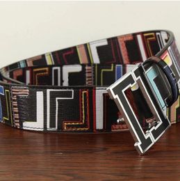 F Belt New Genuine Leather Belt Men Width 4.0Cm Fashion Designer Belts Mens Black Buckle Letter Waistband Cintura Ceintures F Belt For Women 296