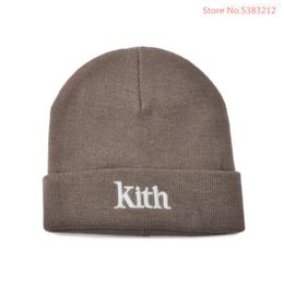 serif beanie kith autumn winter hats for men women ladies acrylic cuffed skull cap knitted hip hop casual skullies outdoormhawcategory