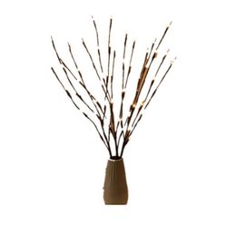 Christmas Tree Decoration Willow Branch 20 Bulbs Flashing Led Light String Tall Vase Willow Twig Lamp Home Ga bbypkN