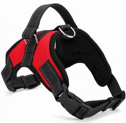 2021 Soft Adjustable Dog Harness Vest Collar Big Dog Rope Collar Hand Strap Pet Traction Rope for Small Medium Large Dogs