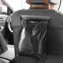 60PCS Car Garbage Bag Disposable Trash s Sticking Type Auto Storage For Home Office Kitchen Accessories 210728