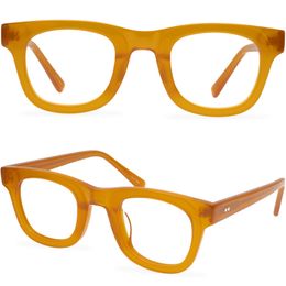 Brand Eyeglasses Frame Myopia Optical Glasses Retro Reading Glasses for Prescription Lenses Men Women Thick Square Spectacle Frames with Box Top Qualitly