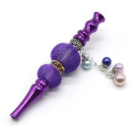 2021 wholesale Colourful Animal shape Metal hookah tips blunt holder with rhinestones hookah mouthpiece shisha tips Smoking