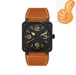 high quality Sports Designer Wristwatch 41mm Quartz Movement Time Clock Watch Leather Band offshore business switzerland annual wristwatch Birthday Gift