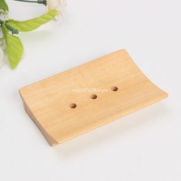 100pcs Wooden Soap Dish Fashion Handmade Soap Tray Box DIY Soap Holder House Ornamentation Bathroom Item