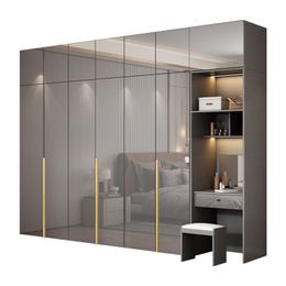Sala de estar muebles armario sólido madera multicapa mesa dormitorio moderno minimalista montaje armario armario gran combinación de alquiler de la instalación