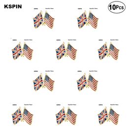 UK and USA Friendship Brooches Lapel Pin Flag badge Brooch Pins Badges