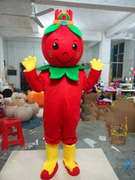Professional Red Medlar Mascot Costume Halloween Christmas Fancy Party Dress Cartoon Character Suit Carnival Unisex Adults Outfit