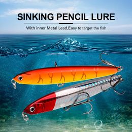 5 color 10cm 24g Submerged Pencil VIB Fishing Lure Hard Baits Minnow Crankbait Life-Like Swimbait Bass Fishing Bait Set