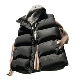 Winter Baumwolle Daunenweste Frauen Lose Weste Bodywarm Jacke Baumwolle Gefütterte Jacke Ärmellose Weibliche Winter Weste 210923