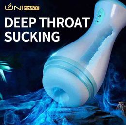 Nxy Men Masturbators Handsfree Real Sucking Male Masturbator Strong Clip Suction Blowjob Deep Throat Automatic Masturbation Cup Oral Sex Toys for 1214
