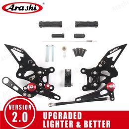 Arashi ( Version 2.0 ) Adjustable Rearsets Footrests Footpegs Foot Peg Motorcycle For Aprilia RSV4 R / FACTORY 2009 - 2012 2010 2011