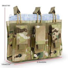 Outdoor Bags Multifunctional Tactical Triple Pack Wear-resistant Bag MOLLE System Equipment Accessory