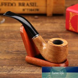 Classic wood Pipe Chimney Filter Smoking Pipes Tobacco Pipe Cigar Narguile Grinder Smoke Cigarette Holder Mouthpiece Factory price expert design Quality Latest