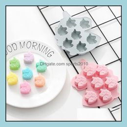 Baking Mods Bakeware Kitchen, Dining Bar Home & Gardensile Chocolate 7 Holes Cute Horse Shaped Sile Mold For Wholesale 100 Pieces Per Lot Lx