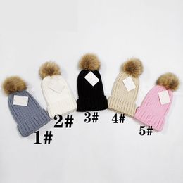 1 pz Inverno cappelli per bambini bambini di alta qualità Viaggi ragazzo ragazze Moda Berretti Skullies Chapeu Berretti per bambini Berretto da sci in cotone ragazza cappello rosa vestito per 1-12 t 5 colori