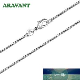 925 Silver 2MM Box Chain Necklace Women Wedding Party Jewellery Factory price expert design Quality Latest Style Original Status