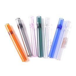 egosmoker Glass One Hitter Pipe Cigarette Holder Tube For Tobacco Cigarettes Smoking Smoke Philtre Pipes Mouthpiece Hookah