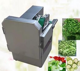 Gıda İşleme Ekipmanları 220 V Otomatik Kesme Yeşil Soğan Sauerkraut Fasulye Pods Pırasa Rezene Fielleri Kereviz Kesme Makinesi