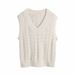 Sweet Women Solid Sweater Vest Fashion Ladies Pearl Knitted Tops Elegant Female Chic White V-Neck Pullovers 210527