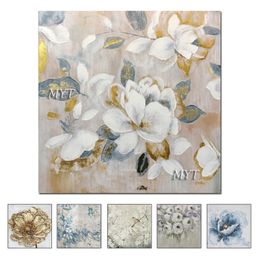 Frameless Several Flowers Handmade Oil Painting Wall Pictures Canvas Art Decor Oil Painting On Canvas For Home Decor Unframed 210310